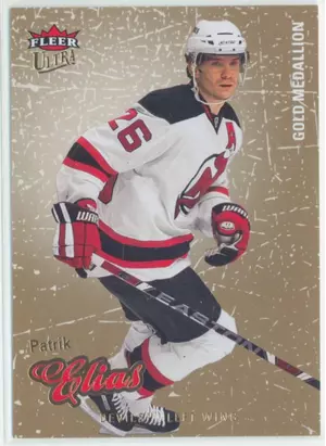 2008-09 FLEER ULTRA - PATRIK ELIAS #42 GOLD MEDALLION
