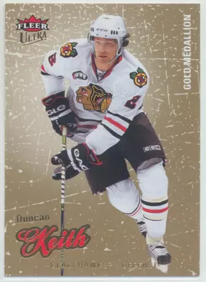 2008-09 FLEER ULTRA - DUNCAN KEITH #123 GOLD MEDALLION