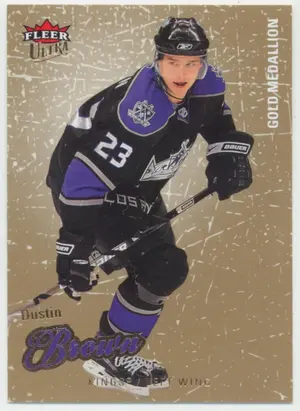 2008-09 FLEER ULTRA - DUSTIN BROWN #161 GOLD MEDALLION