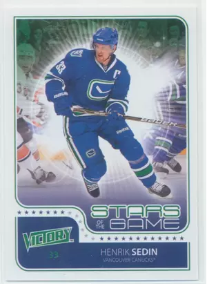 2011-12 VICTORY - HENRIK SEDIN #SOG-HS STARS OF THE GAME