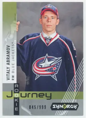 2019-20 SYNERGY - VITALY ABRAMOV #RP-8 ROOKIE JOURNEY 845/999