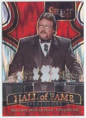 2022 Select WWE - "Million Dollar Man" Ted Dibiase #20 Hall of Fame Selections Flash Prizm Parallel