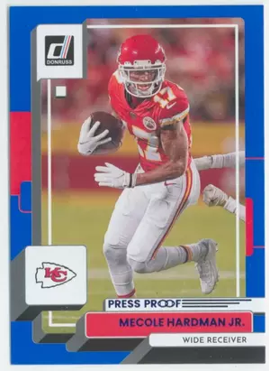 2022 Donruss - Mecole Hardman Jr. #272 Press Proof Blue Parallel
