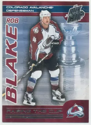 2003-04 PACIFIC QUEST FOR THE CUP - ROB BLAKE #2 RAISING THE CUP⚠️
