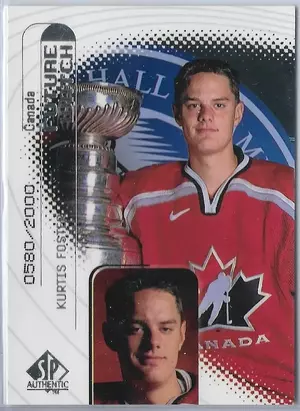 1998-99 SP Authentic (Future Watch) #116 Kurtis Foster RC (0580/2000)
