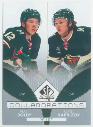 2022-23 SP AUTHENTIC - MATT BOLDY/KIRILL KAPRIZOV #C-12 COLLABORATIONS