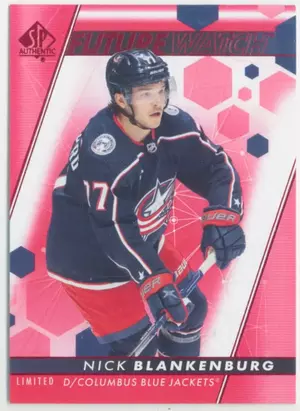 2022-23 SP AUTHENTIC -NICK BLANKENBURG #161 FUTURE WATCH LIMITED RED