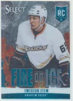 2013-14 PANINI SELECT - EMERSON ETEM #FR-1 FIRE ON FIRE ROOKIES BLUE PARALLEL