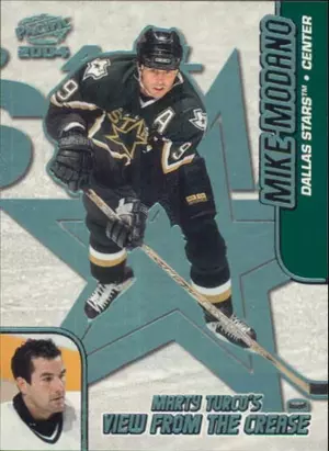 2003-04 PACIFIC - MIKE MODANO #4 MARTY TURCO'S VIEW FROM THE CREASE