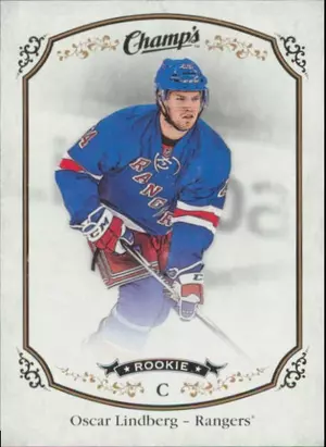2015-16 CHAMP'S - OSCAR LINDBERG #258 ROOKIE SP!