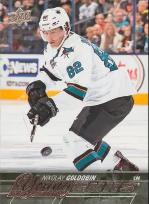 2015-16 UPPER DECK - NIKOLAY GOLDOBIN #453 YOUNG GUNS