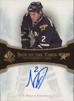 2007-08 SP AUTHENTIC - NIKLAS GROSSMAN #ST-NG SIGN OF THE TIMES