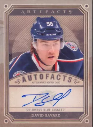 2013-14 ARTIFACTS - DAVID SAVARD #A-DS AUTOFACTS