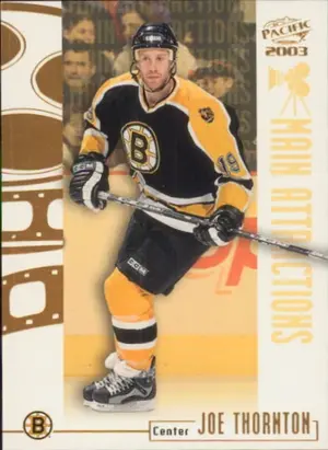 2002-03 PACIFIC - JOE THORNTON #3 MAIN ATTRACTIONS