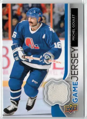 2014-15 UD Michel Goulet GU Jersey Quebec Nordiques