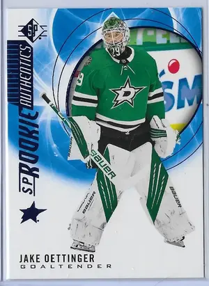 2020-21 SP Blue #136 Jake Oettinger RC