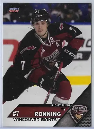2017 Choice Vancouver Giants #NNO Ty Ronning