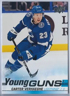 2019-20 Upper Deck #224 Carter Verhaeghe RC (Young Guns)
