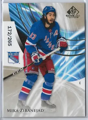 2020-21 SP Game Used Golden Burst #27 Mika Zibanejad (172/265)