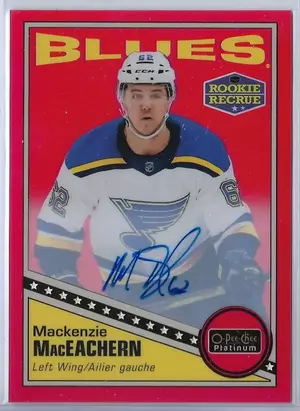 2019-20 OPC Platinum Retro Red Rainbow Autos #R-60 Mackenzie MacEachern