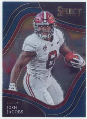 2022 Panini Select Draft Picks - Josh Jacobs #179 Field Level Blue Parallel