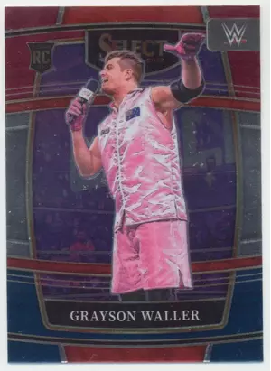2022 Panini Select WWE - Grayson Waller #78 Concourse Red and Blue Parallel