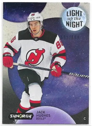 2022-23 Synergy Light Up The Night #LN-JH Jack Hughes (595/899)