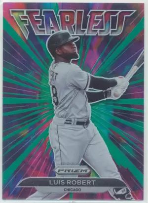 2022 Panini Prizm - Luis Robert #FL-2 Fearless Green Prizm Parallel