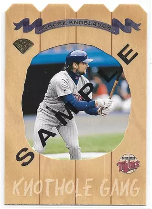 1997 Leaf Knothole Gang Sample #1 Chuck Knoblauch (PROMO/5000)