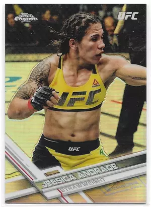 2017 Topps UFC Chrome Refractor #45 Jessica Andrade