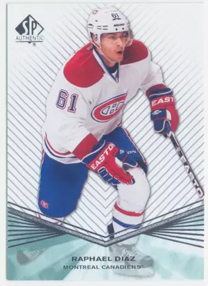 2011-12 SP AUTHENTIC - RAPHAEL DIAZ #R43 ROOKIE EXTENDED