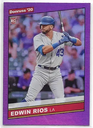 2020 Donruss Holo Purple #249 Edwin Rios