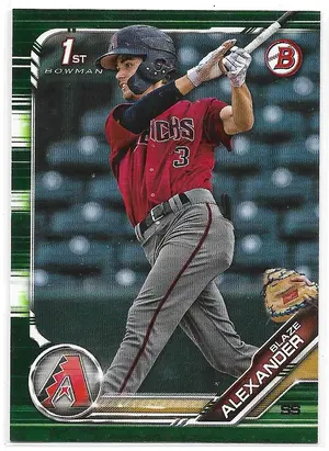 2019 Bowman Prospects Camo #BP-53 Blaze Alexander (1st) *