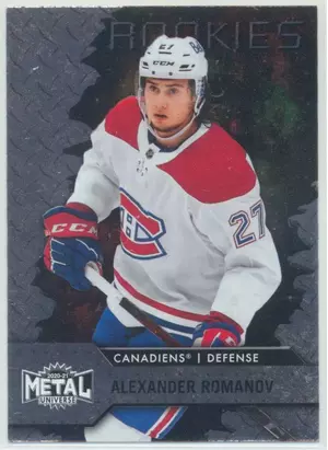 2020-21 SKYBOX METAL UNIVERSE - ALEXANDER ROMANOV #137 ROOKIE