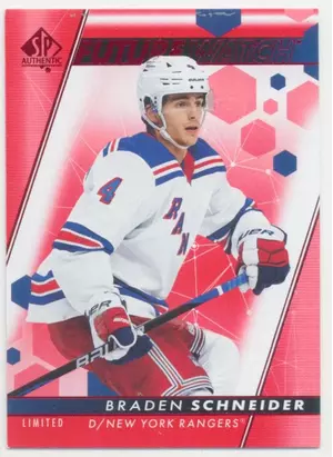 2022-23 SP AUTHENTIC - BRADEN SCHNEIDER #131 FUTURE WATCH LIMITED RED