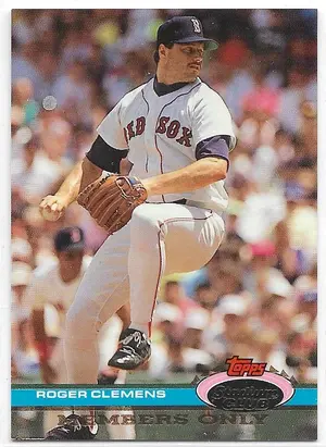 1991 Stadium Club Members Only #12 Roger Clemens