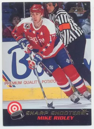 1992-93 SCORE (USA) - MIKE RIDLEY #6 SHARP SHOOTERS