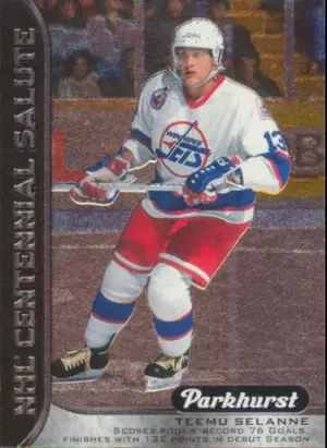 2016-17 PARKHURST - TEEMU SELANNE #S-8 NHL CENTENNIAL SALUTE