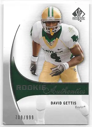 2010 SP Authentic (Rookie Authentics) #225 David Gettis RC (789/999) *