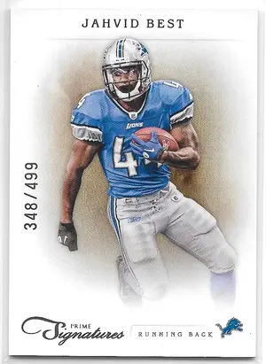 2011 Prime Signatures #79 Jahvid Best (348/499)