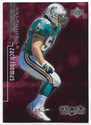 1998 Black Diamond Rookie Edition Double Diamond #45 Zach Thomas (0522/3000)