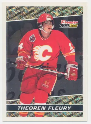 1993-94 O-PEE-CHEE PREMIER - THEOREN FLEURY #13 BLACK GOLD PRIZES