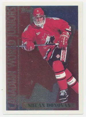 1995-96 TOPPS - SHEAN DONOVAN #13CJ CANADIAN WORLD JUNIORS