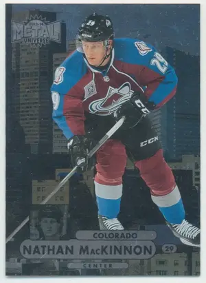 2013-14 FLEER SHOWCASE - NATHAN MacKINNON #MU-30 METAL UNIVERSE