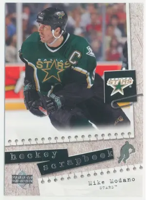 2005-06 UPPER DECK - MIKE MODANO #HS9 HOCKEY SCRAPBOOK