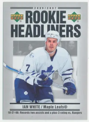 2006-07 UPPER DECK - IAN WHITE #RH15 ROOKIE HEADLINERS