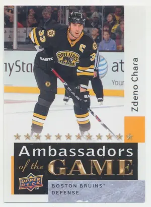 2009-10 UPPER DECK - ZDENO CHARA #AG32 AMBASSADORS OF THE GAME