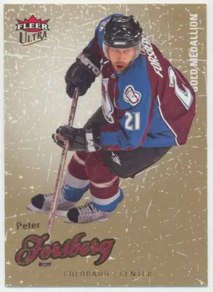 2008-09 FLEER ULTRA - PETER FORSBERG #131 GOLD MEDALLION