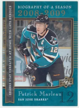 2008-09 UPPER DECK BIOGRAPHY OF A SEASON - PATRICK MARLEAU #BS11