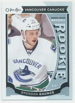 2015-16 UPPER DECK - BRENDAN GAUNCE #U39 MARQUEE ROOKIE O-PEE-CHEE UPDATE